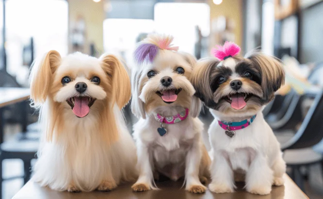 One-on-one boutique dog grooming session at Petcious Dog Spa in Langley BC