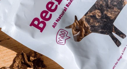 Beefy bites dog treats